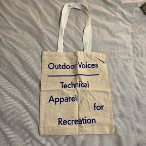 Outdoor Voices canvas tote